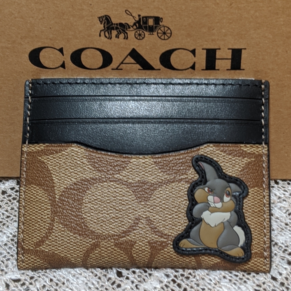 NWT Coach Card Case with Thumper - Picture 2 of 4